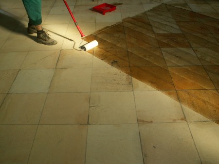 Konzervace dlažby v synagoze Rakovník